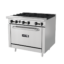 Estufa Asber con Horno a Gas en Acero Inoxidable Modelo: WAER-6-36 Marca: ASBER